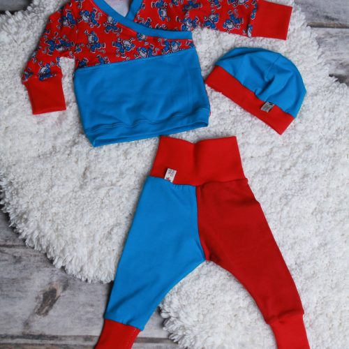 Hose, Oberteil und Mütze Gr. 62