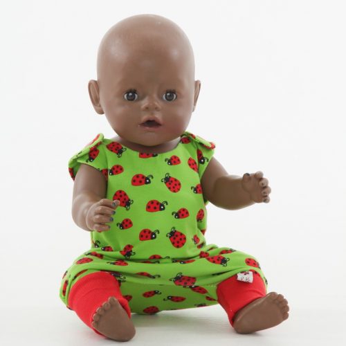 Strampler rot gruen Marienkaefer Groesse 38