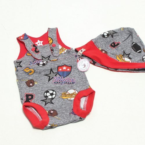 Sommerbody mit Mütze Gr. 62