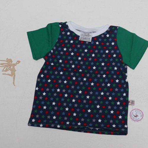 T-Shirt Sterne grün Gr. 86