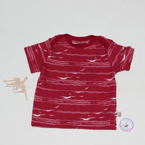 T-Shirt Möwen rot Gr. 86/92