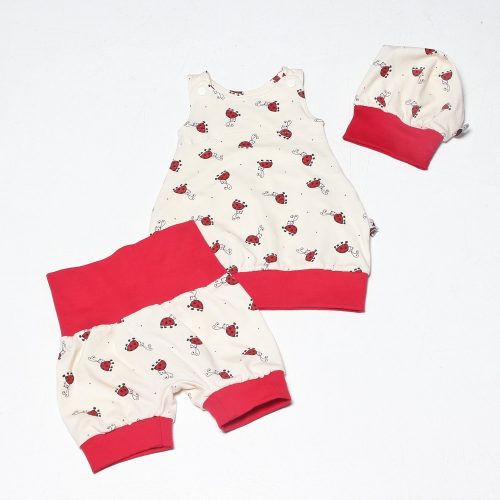 Ballonkleid mit kurzer Hose und Mütze Gr. 50/56