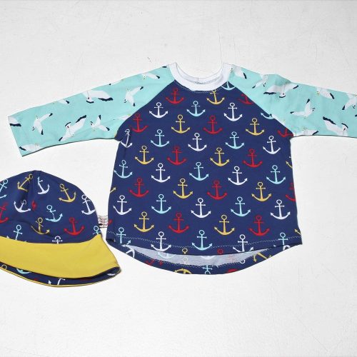 Oberteil mit Sommerhut Gr. 86