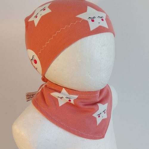 Halstuch mit Mütze 0-6 Monate