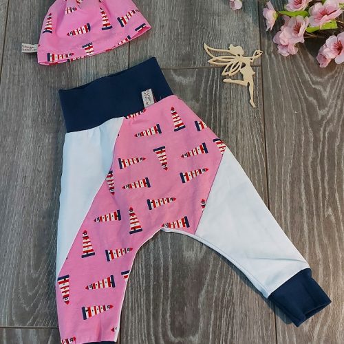 Hose mit Mütze Gr. 50/56