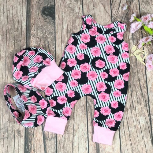 Strampler mit Mütze und Halstuch Gr. 50/56